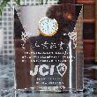 日本青年会議所（JCI）卒業記念品専用デザイン：クリスタル時計｜DT-22L-レーザー