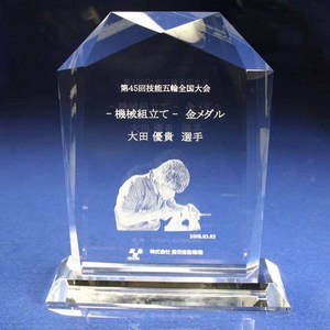 とても早い納期で素敵な盾を｜請求書はまだいただいておりませんが、届いたら入金手続きをいたします。｜写真の加工も立体感があって、驚きました。｜弊社納品実績とお客様の声｜記念品.com